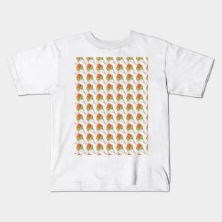 Pattern with an Ice cream in waffle cone Kids T-Shirt